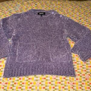 DKNY Toddler Girls Size 2T Soft Light Purple Sweater EUC